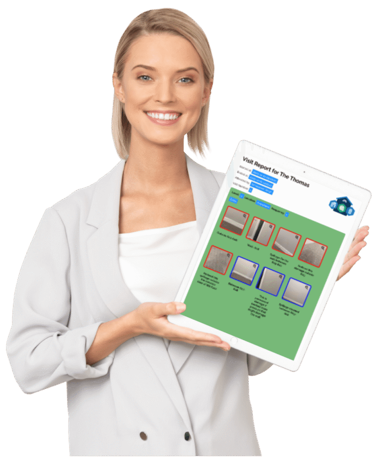 Team member with accountability reporting app